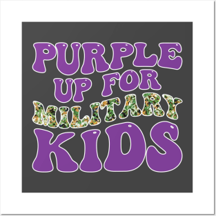 Month of the Military Child Purple Up for Military Kids Posters and Art